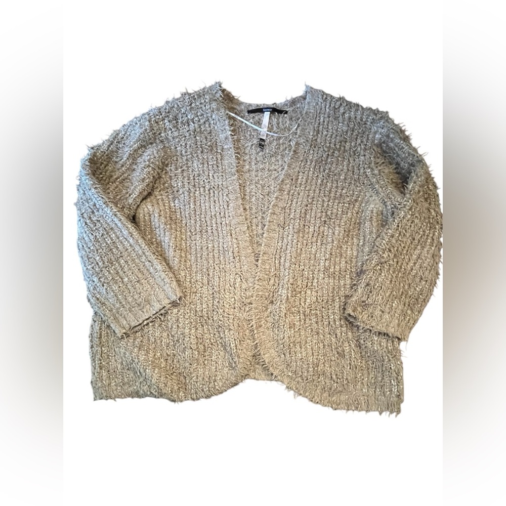 Women’s Kensie Tan Cardigan in Size XXL.